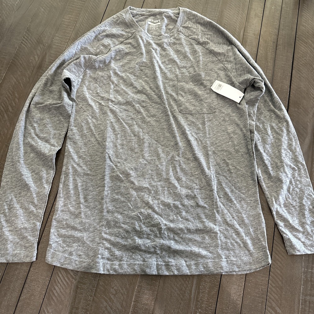 2xist Mens Gray Pullover Shirt Size Small Long Sleeve Top NWT
